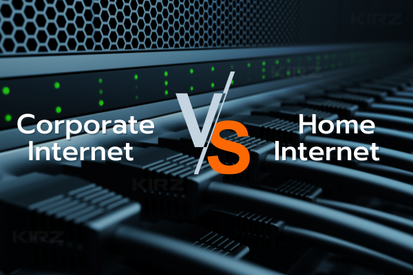 ข้อแตกต่างระหว่าง Corporate Internet VS Home Internet 