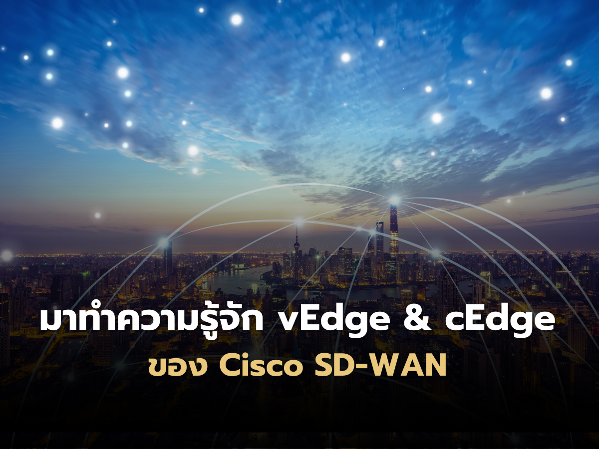มาทำความรู้จักกับ vEdge และ cEdge ของ Cisco SD-WAN