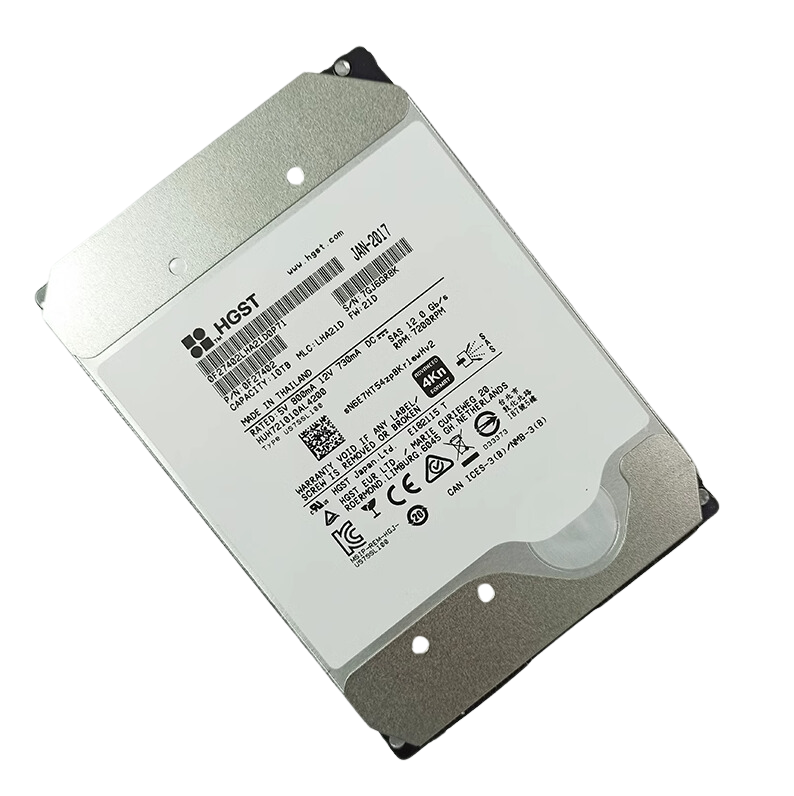 WD HGST 10TB 3.5" 7.2K SAS 12Gb/s Hard Drive